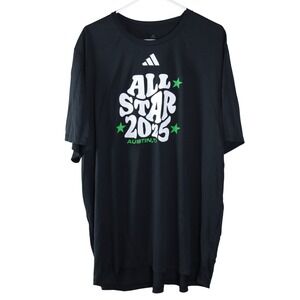 Adidas All Star 2025 Austin TX Mens 3XL Black Graphic Performance T-Shirt